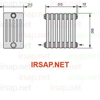 Радиатор IRSAP Tesi 60500/7 T08 CL 01